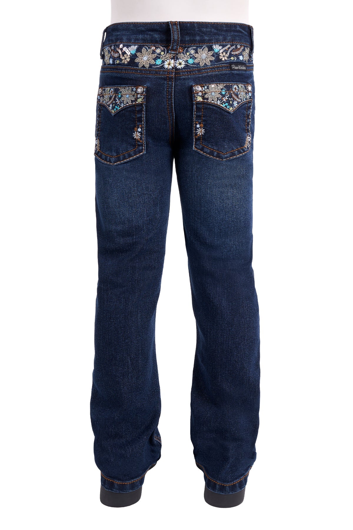 Pure Western Girls Blossom Bootcut Jeans Evening Sky