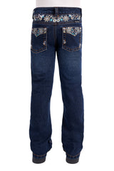 Pure Western Girls Blossom Bootcut Jeans Evening Sky