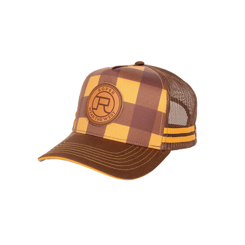 Roper Trucker Cap | Mustard/Brown
