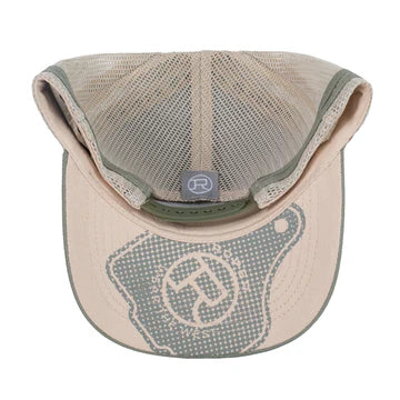 Roper Ear Tag Trucker Cap Olive Green