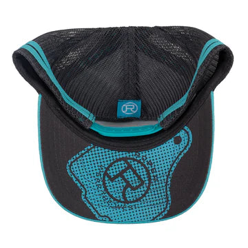 Roper Ear Tag Trucker Cap Teal