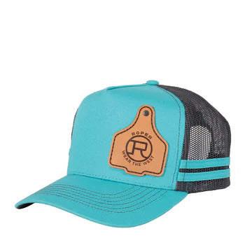 Roper Ear Tag Trucker Cap Teal