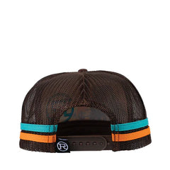 Roper Horse and Cactus Trucker Cap Chocolate