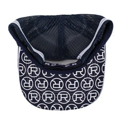 Roper Plaid Trucker Cap Navy/White