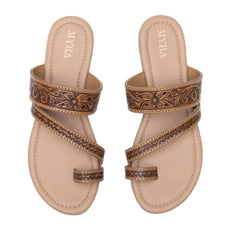 Point Ridge Hand Tooled Sandals