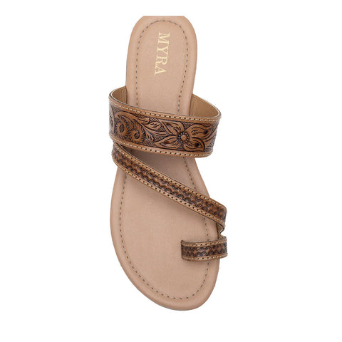 Point Ridge Hand Tooled Sandals