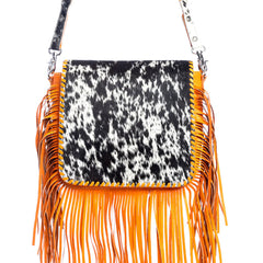 Oro Valley Leather & Hairon Handbag | Blazing Orange