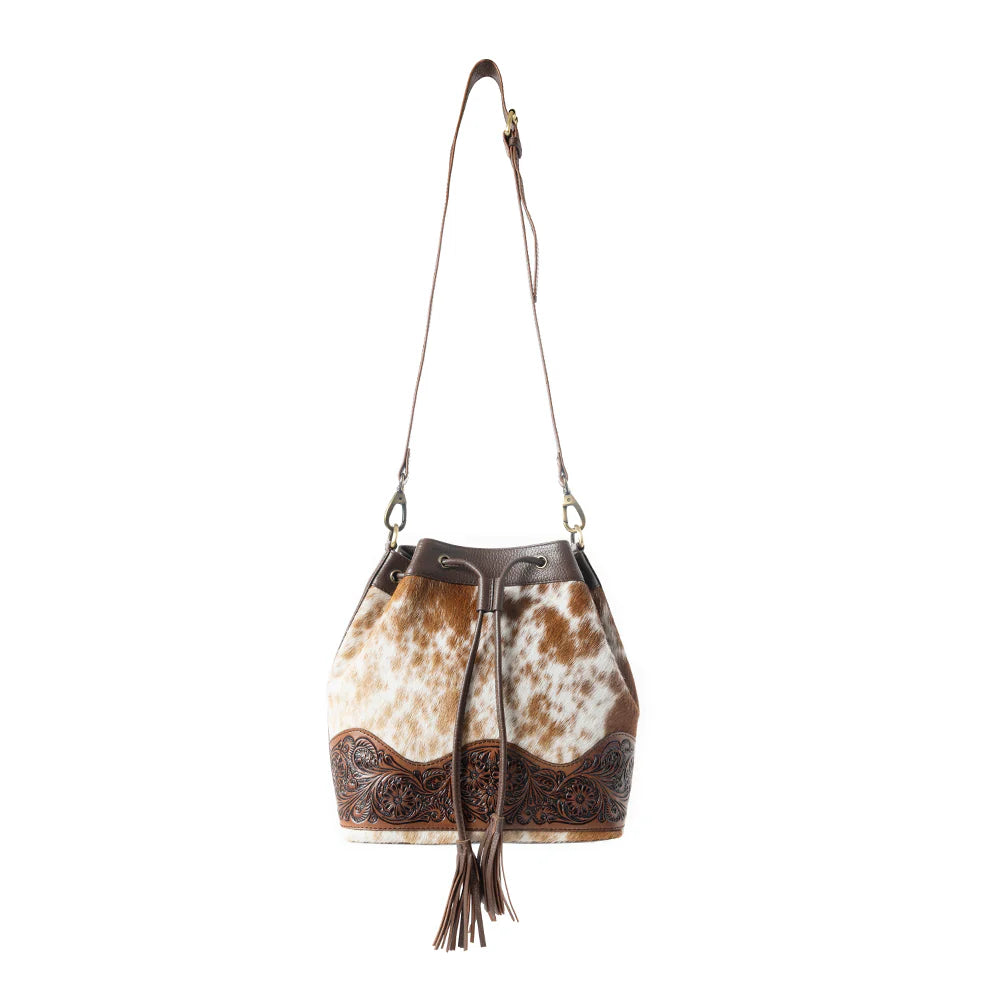 Rustler's Charm Hand-tooled Bucket Bag