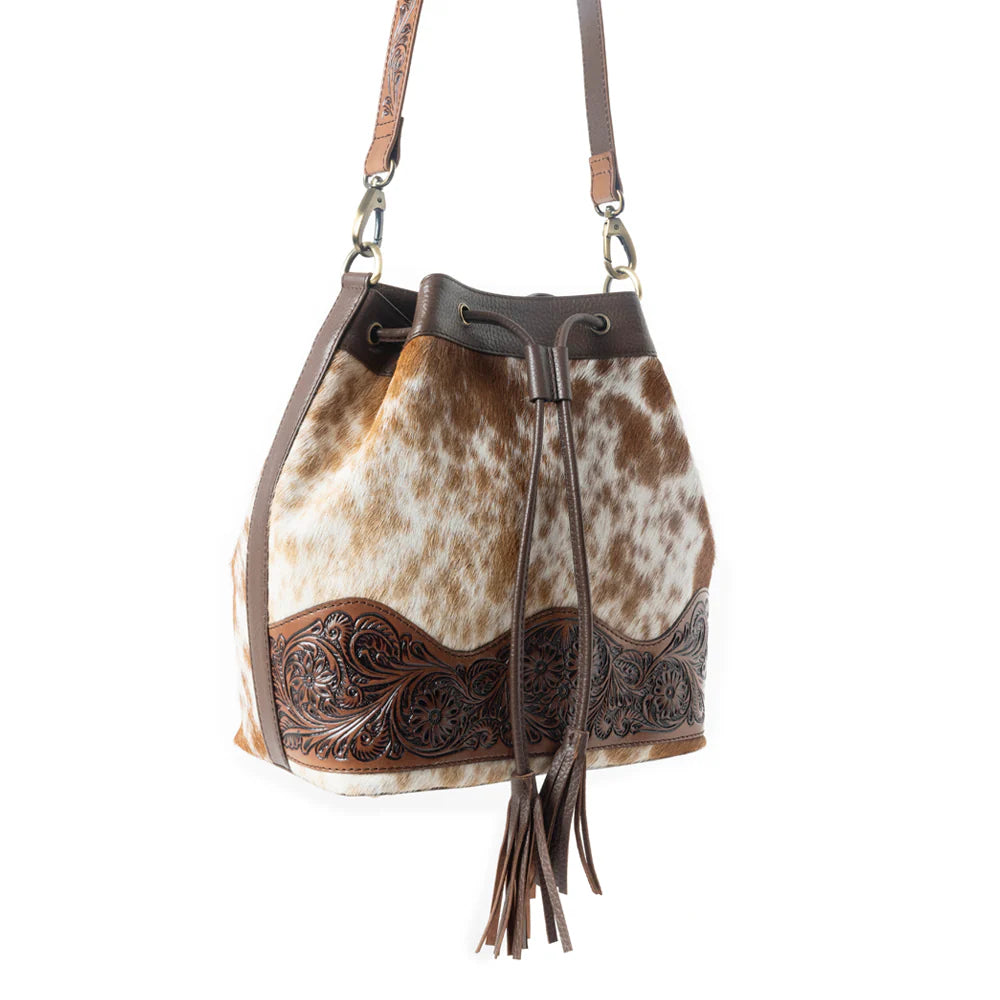Rustler's Charm Hand-tooled Bucket Bag