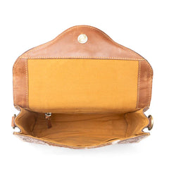 Copper Charm Hand-Tooled Bag