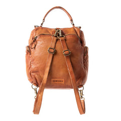 Trek Terra Leather Backpack | Burnt Brown