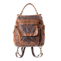 Sheriff's Dusk Leather Backpack | Smoky Brown