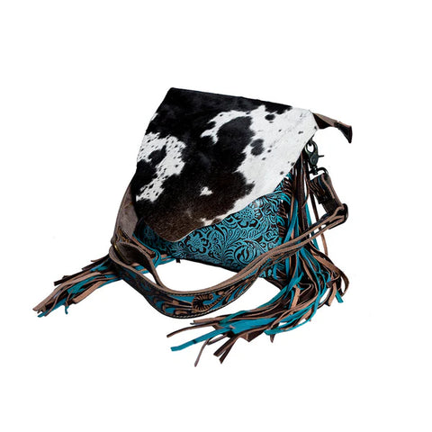 Cobalt Blue Fringed Carry Bag