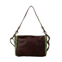 Blazing Bloom Leather Handbag