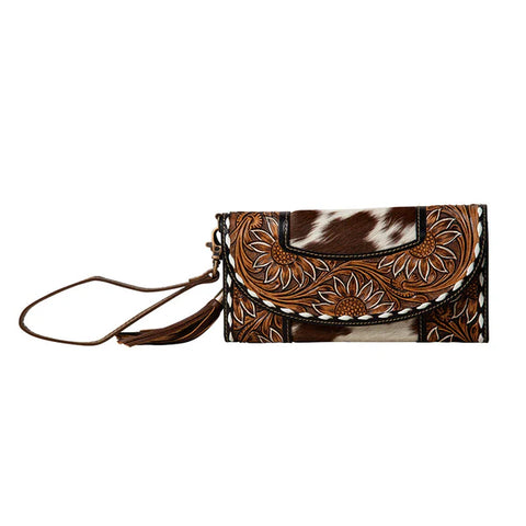 Sandstone Trail - Hand Tooled Wristlet Purse