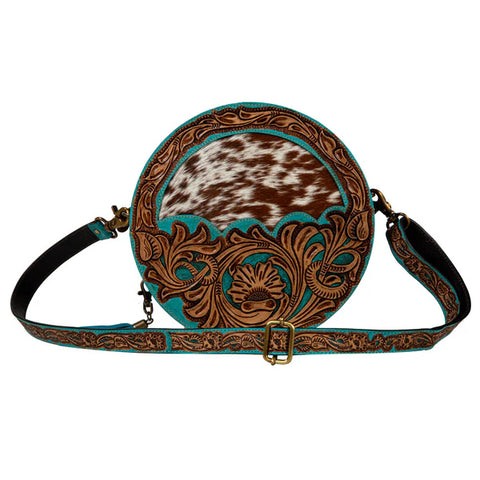 Desert Rain - Tooled handbag - Round