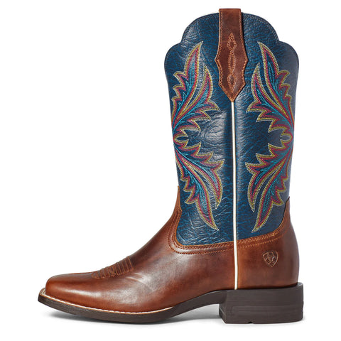 Ariat Womens West Bound Boot | Russet Rebel/Crackle Navy