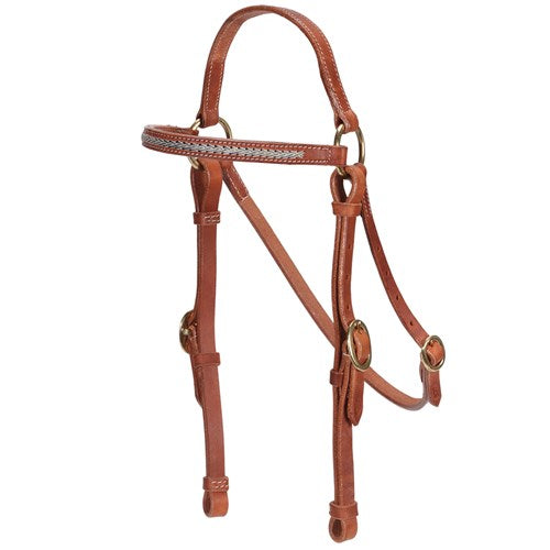 Fort Worth Barcoo Bridle with two tone detailing on browband