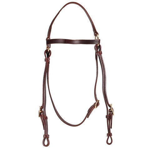 Fort Worth 5/8" Barcoo Leather Headstall