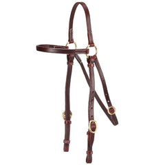 Fort Worth 5/8" Barcoo Leather Headstall