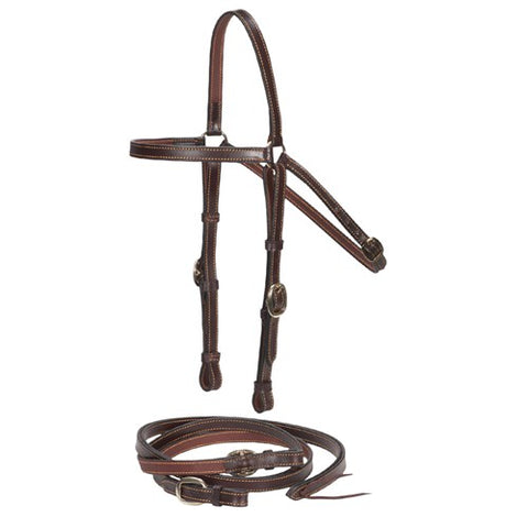 Flinders Edge Sewn 3/4 inch Barcoo Bridle & Reins
