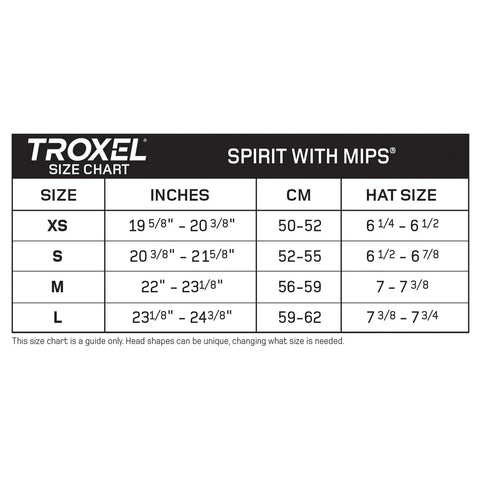 Troxel Helmet Spirit with MIPS Black Duratec