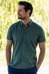 Thomas Cook Mens Linen SS Shirt | Sage