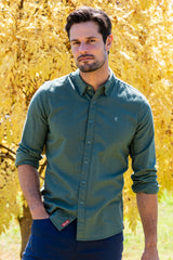 Thomas Cook Mens Linen LS Shirt | Sage
