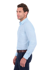 Thomas Cook Mens Linen Shirt | Blue Marle