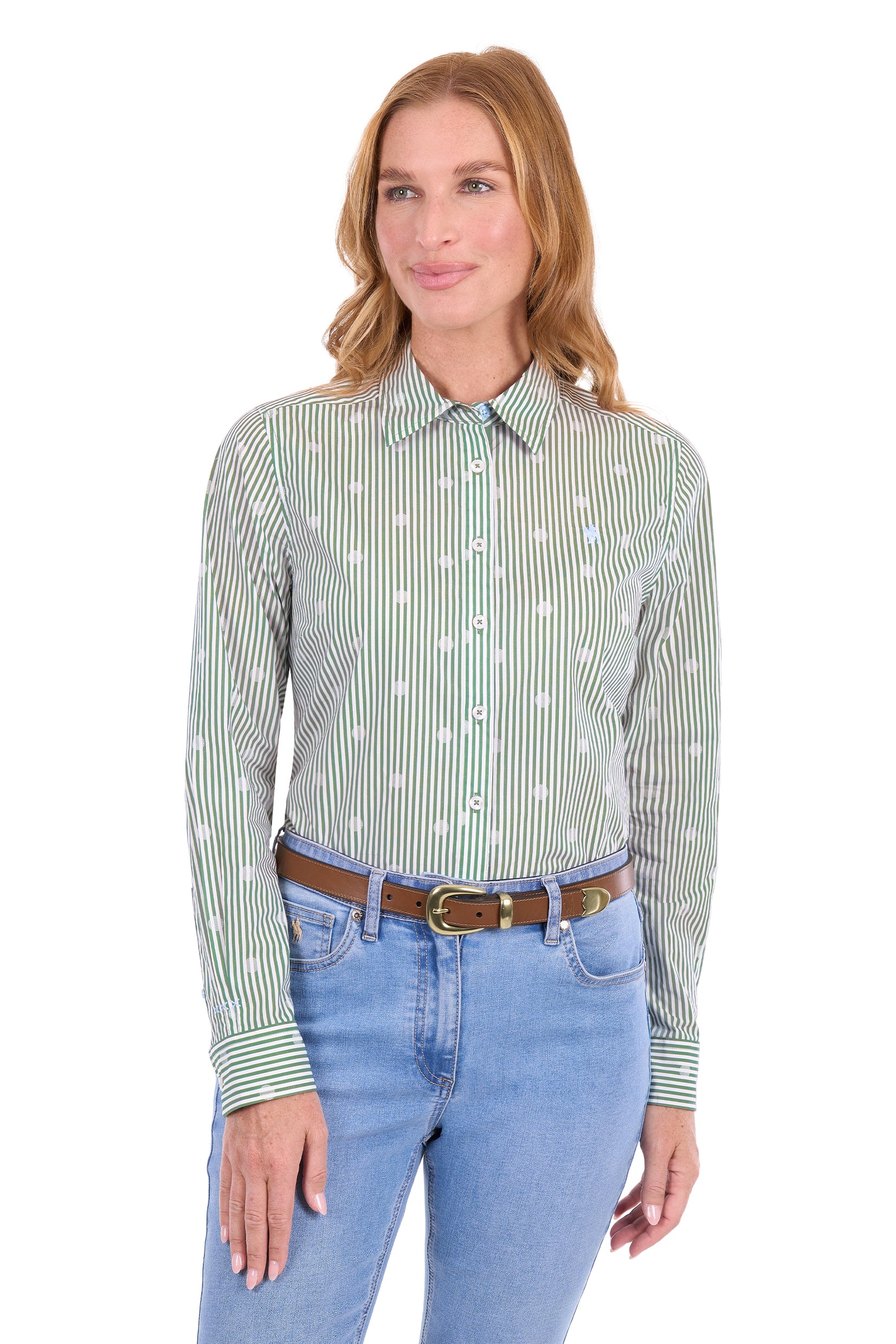 Thomas Cook Womens Jade Shirt | Sage/White