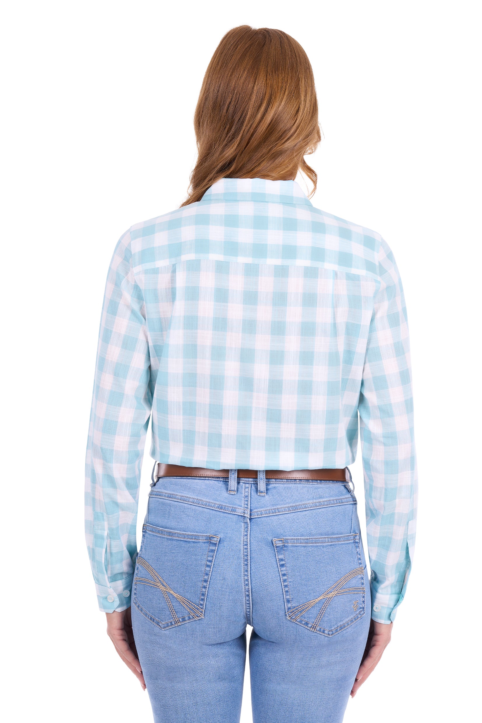 Thomas Cook Womens Eliza Shirt | Pastel Turquoise/White