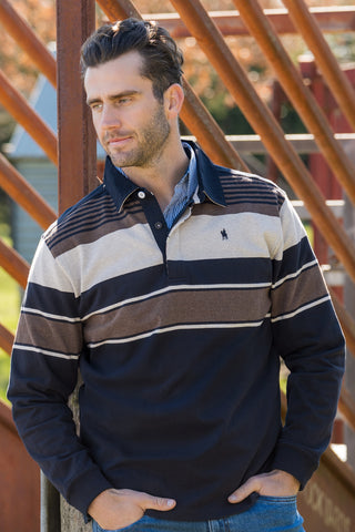 Thomas Cook Mens Bryan Stripe Rugby
