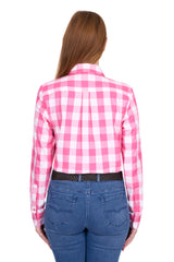 Thomas Cook Womens Tamara Pink/White LS Shirt
