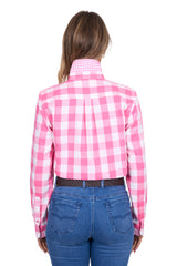 Thomas Cook Womens Tamara Pink/White LS Shirt
