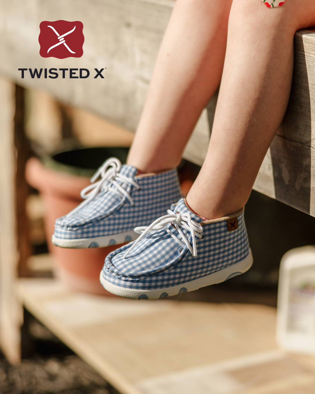 Twisted X Infants Casual Elastic Boot | Blue/White