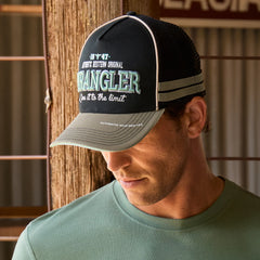 Wrangler Layton High Profile Trucker Cap Black/Sage