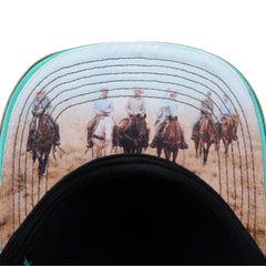 Wrangler Layton High Profile Trucker Cap Black/Sage