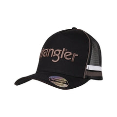 Wrangler Luke High Profile Trucker Cap - Black