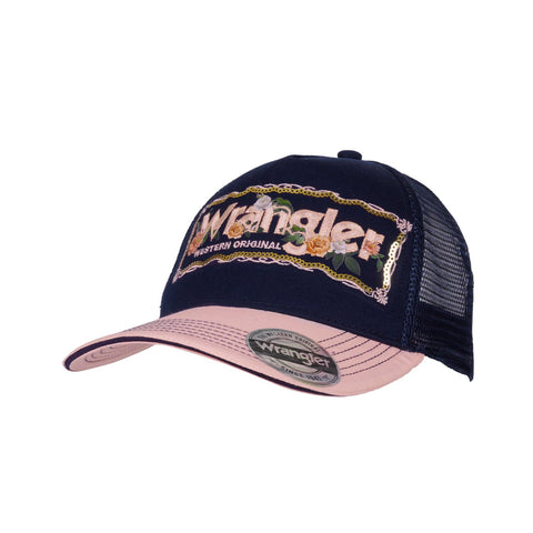 Wrangler Taylor Trucker Cap | Navy/Blush