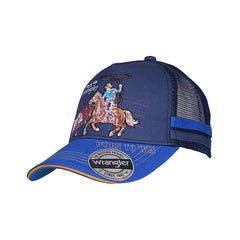 Wrangler Kid's Abe Trucker Cap - Navy / Blue
