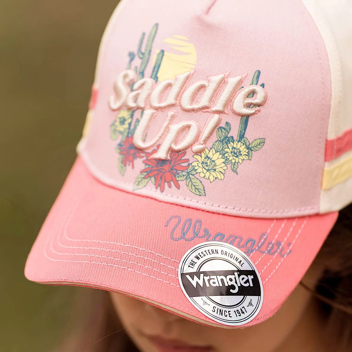 Wrangler Kid's Imogen Full Back Cap - Pink