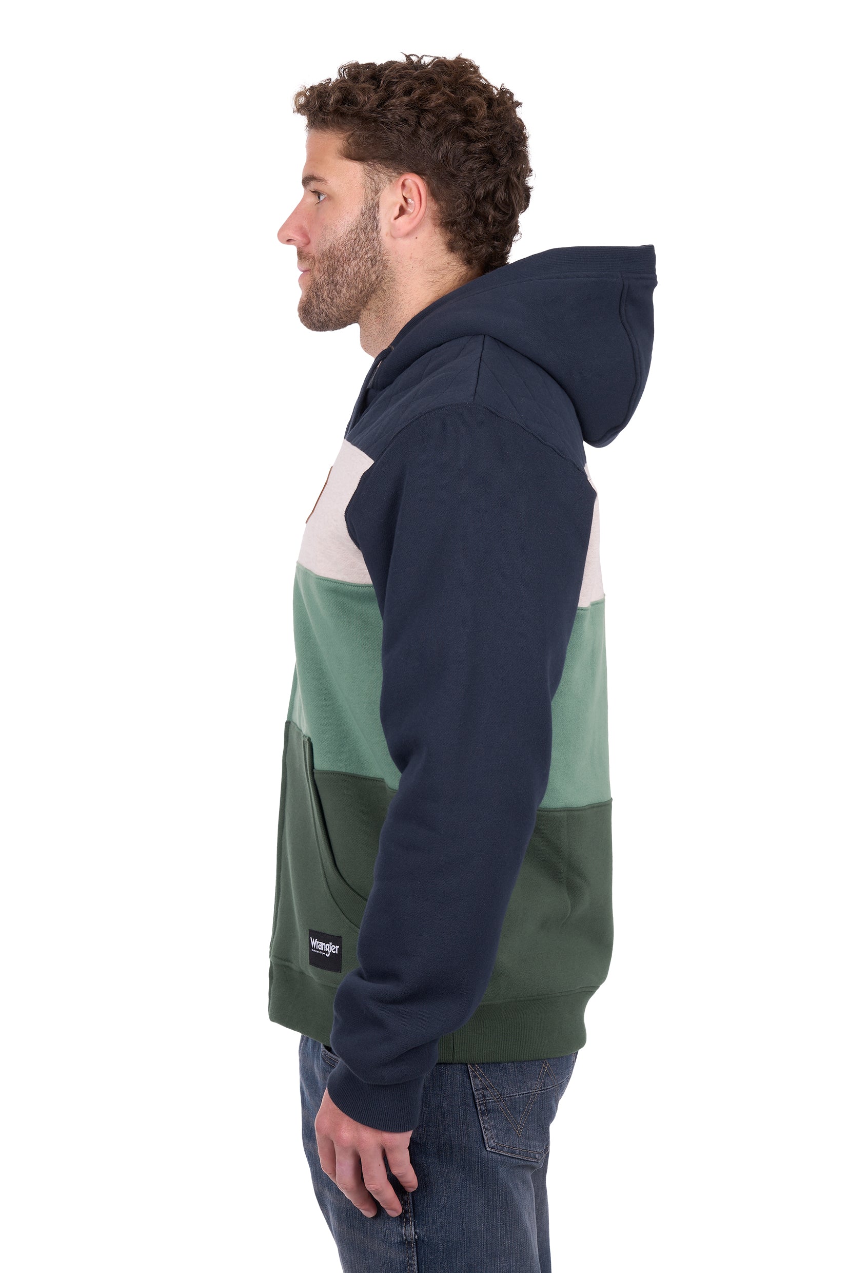 Wrangler Mens Dwayne Zip Up Hoodie
