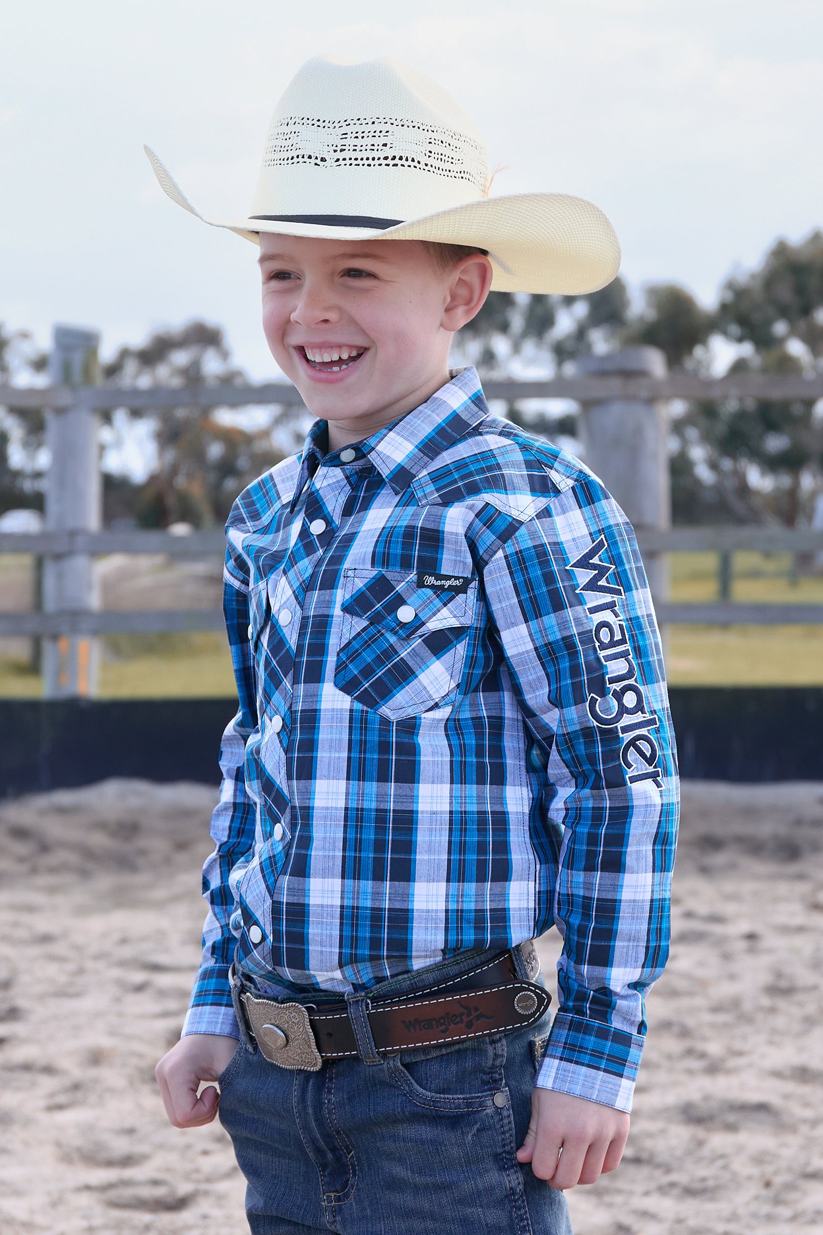 Wrangler Boys Tony Logo LS Shirt
