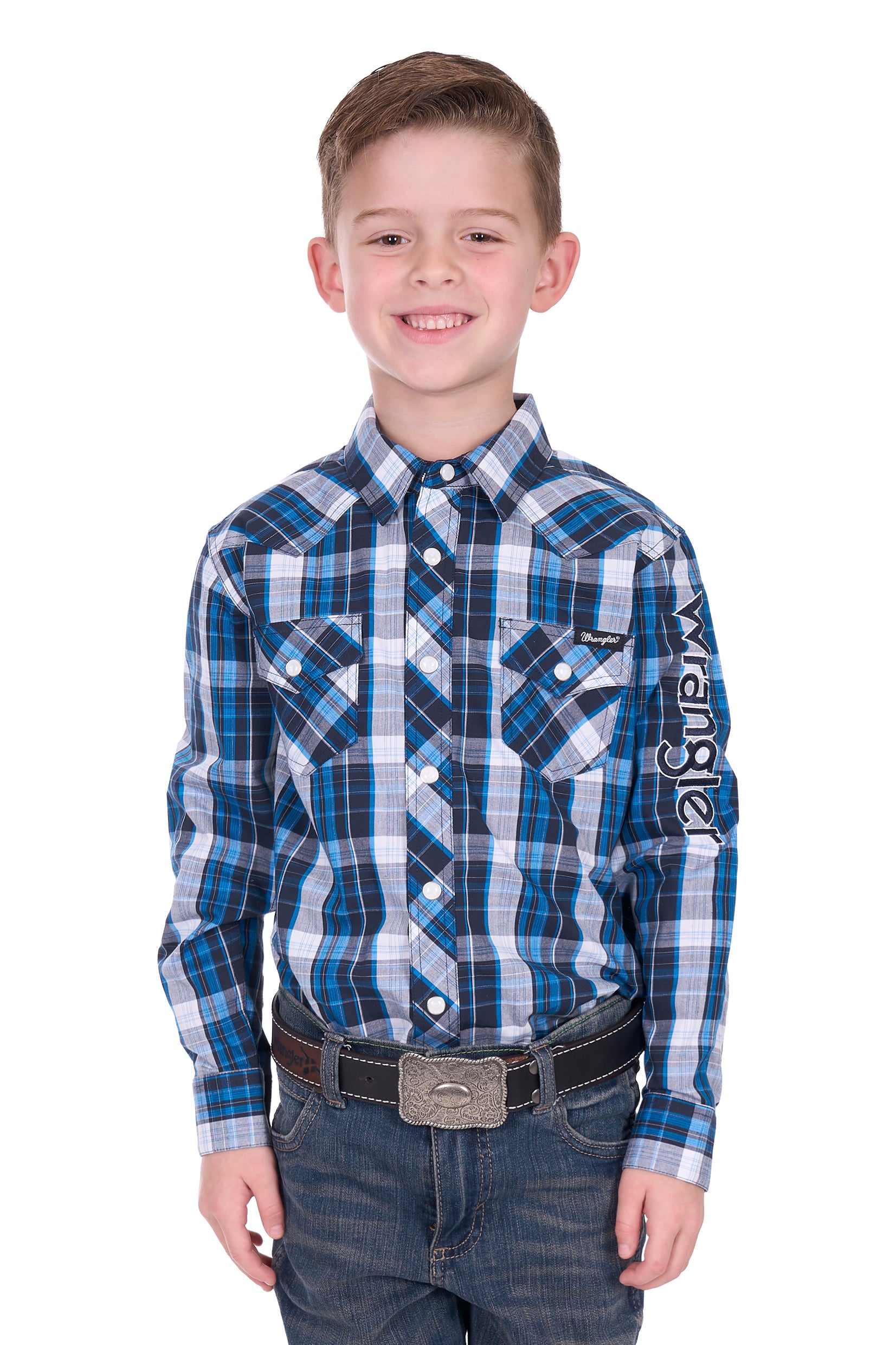 Wrangler Boys Tony Logo LS Shirt