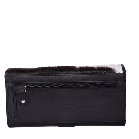 Long Cowhide Wallet | Black