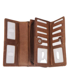 Long Cowhide Wallet | Tan