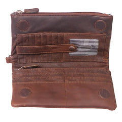 Brown Hairon Flap Wallet