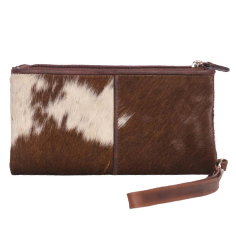 Brown Hairon Flap Wallet