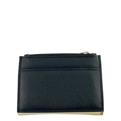 Funky Leather Wallet | Beige/Black