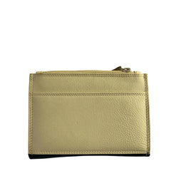 Funky Leather Wallet | Black/Beige